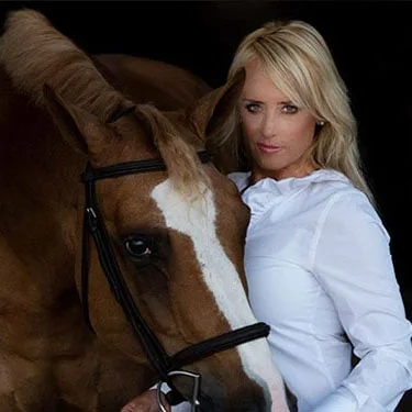 Tanya Hardy with a horse